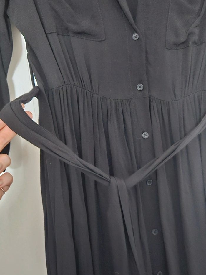 Robe chemise longue noire Monoprix - photo numéro 5
