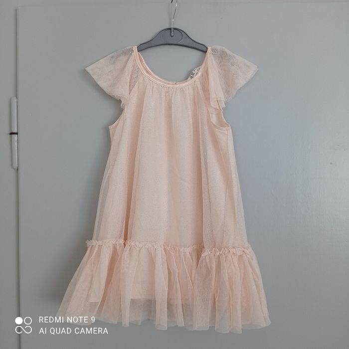 Robe beige abricot 3ans