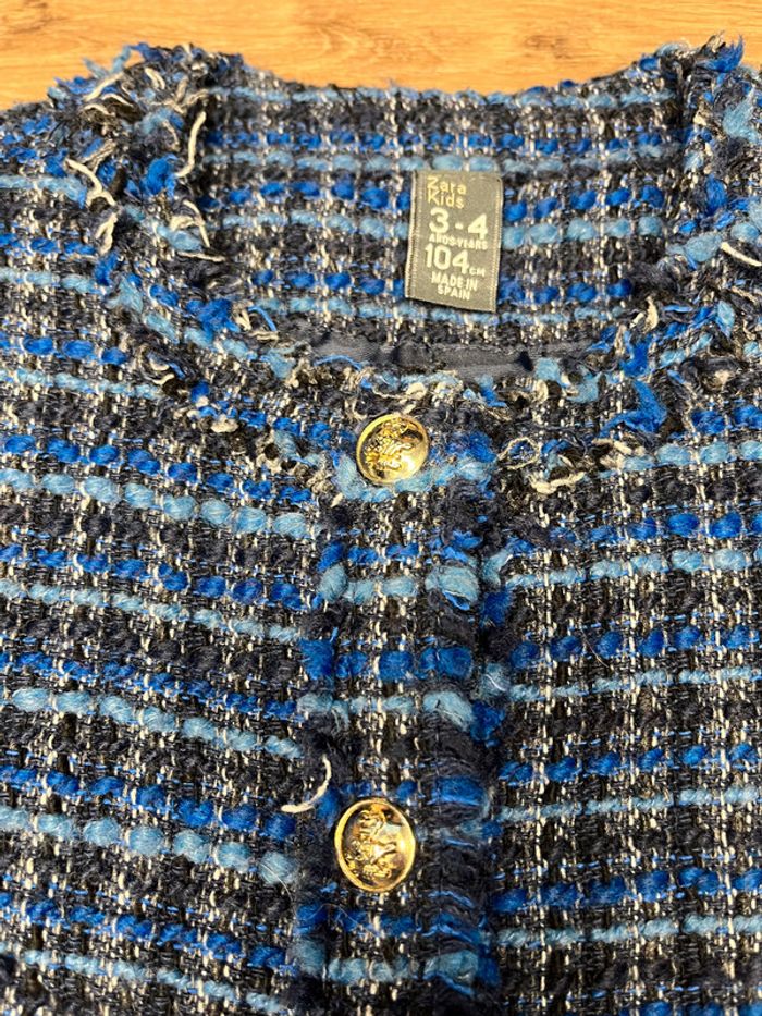 Blazer en tweed Zara Kids * 3/4 Ans - photo numéro 3