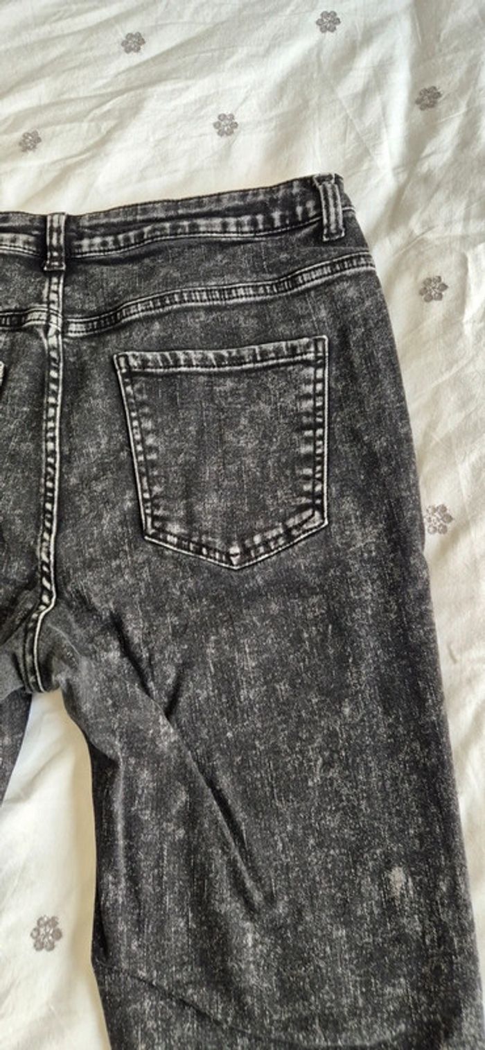 Jeans noir délavé kiabi - photo numéro 11