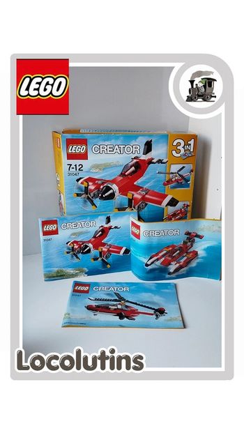 🚂 L'avion à hélices Lego Creator 31047