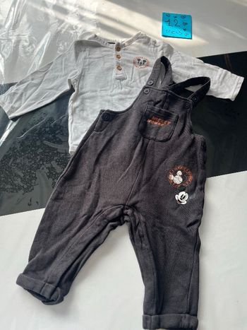 Ensemble salopette Mickey