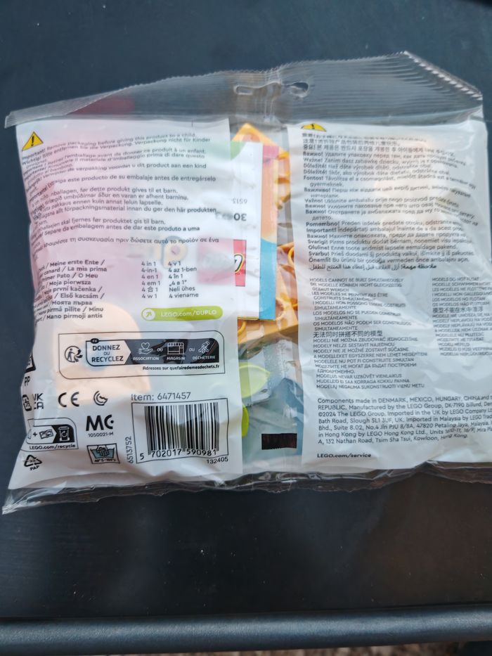 Lego 4 en 1 duplo canard neuf jamais ouvert - photo numéro 2