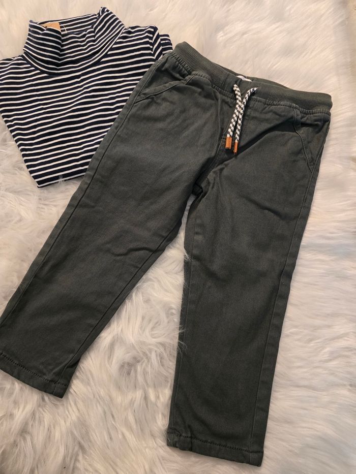 Neufs (non portés)🏷 🤩😍💙💙 superbe ensemble sous pull et pantalon doublé  36mois/3ans garçon🤩😍💙💙💙👌👌👌👌 - photo numéro 7