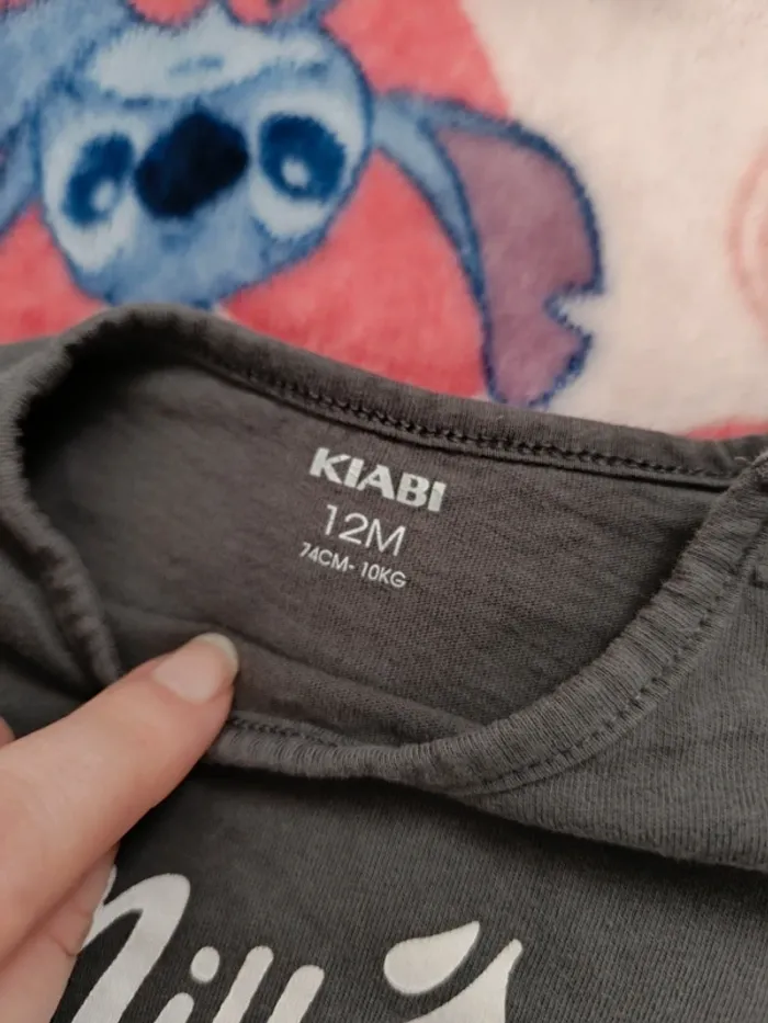 T-shirt manche longue Kiabi taille 12 mois - photo numéro 3