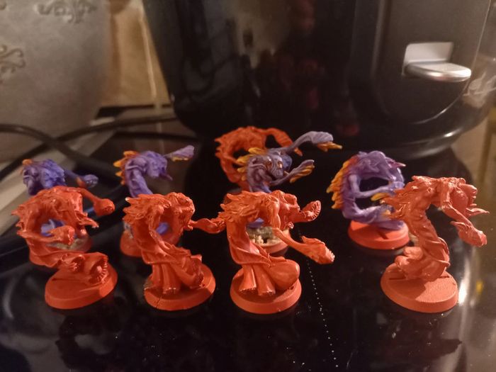 9 metal flamers of tzeentch chaos demons warhammer 40k fantasy battle tow - photo numéro 3