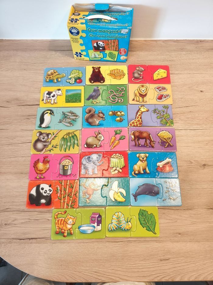 Jeu puzzle que mangent ils - photo numéro 2