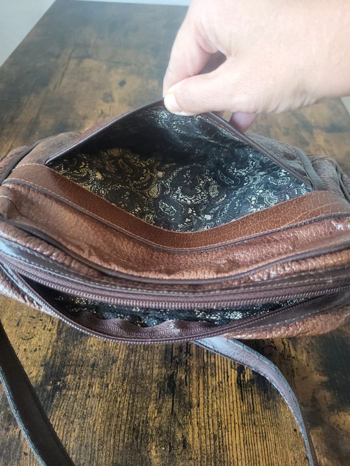 Sac a bandoulière cuir Vintage Dressing. - photo numéro 20