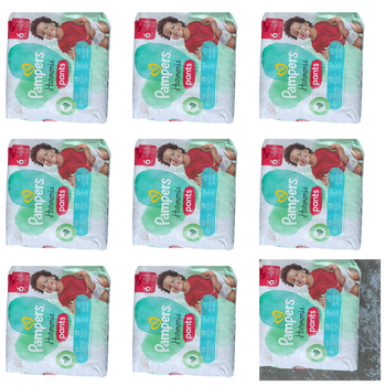 Lot de 216 Couches Pampers Harmonie Pants 15+kg Taille 6 Neuf