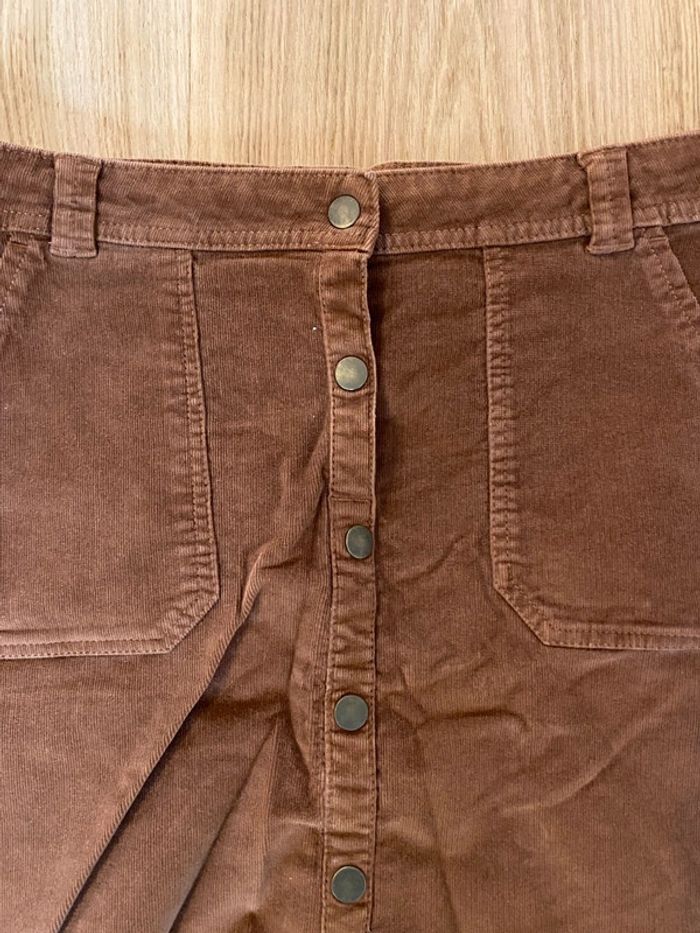 Jupe en velours marron Kiabi - photo numéro 2