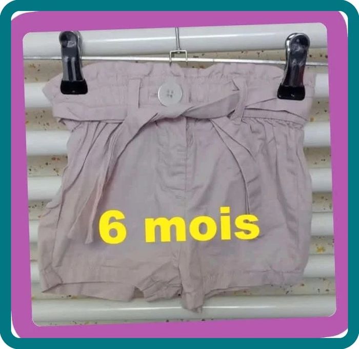 Short rose Kiabi Taille 6 mois