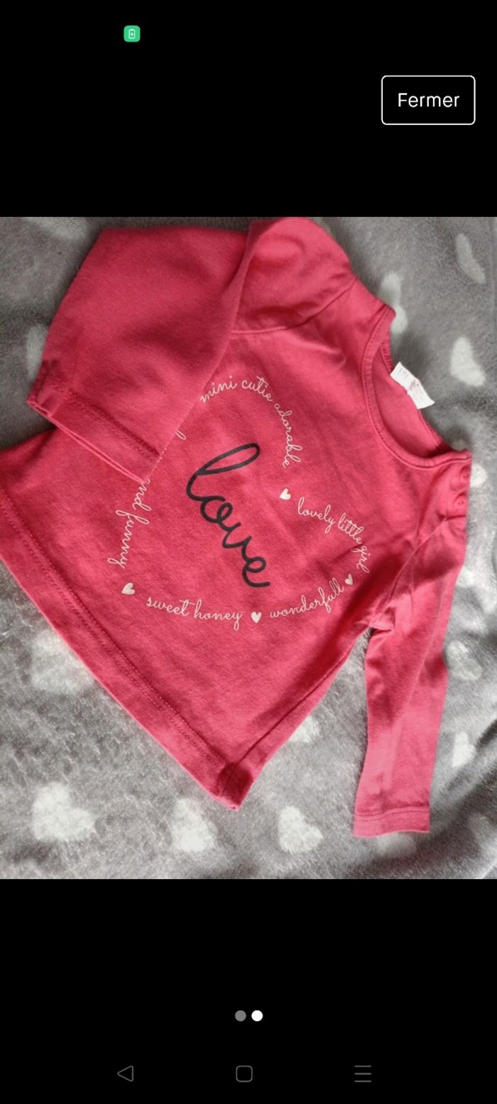 T-shirt manche longue 1mois - photo numéro 2