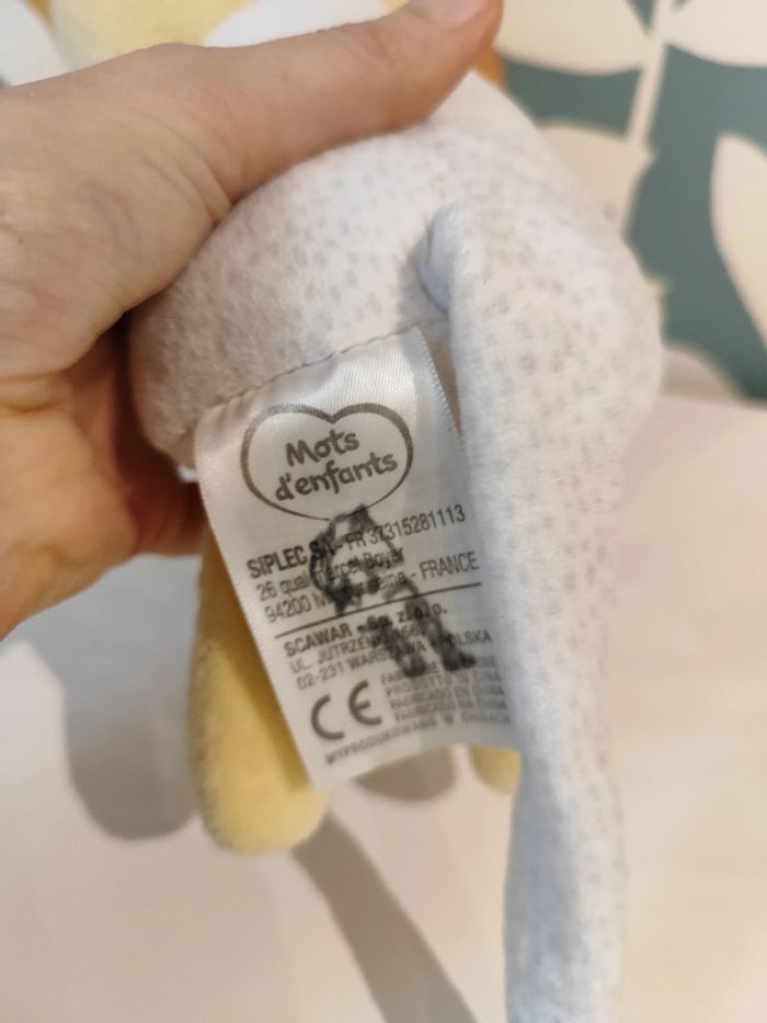 Doudou léopard mots d'enfants - photo numéro 3