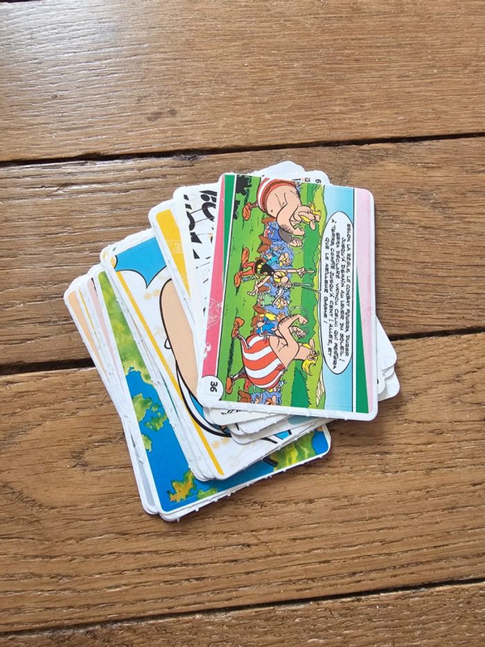 Lot 26 cartes autocollantes asterix et obelix - photo numéro 2