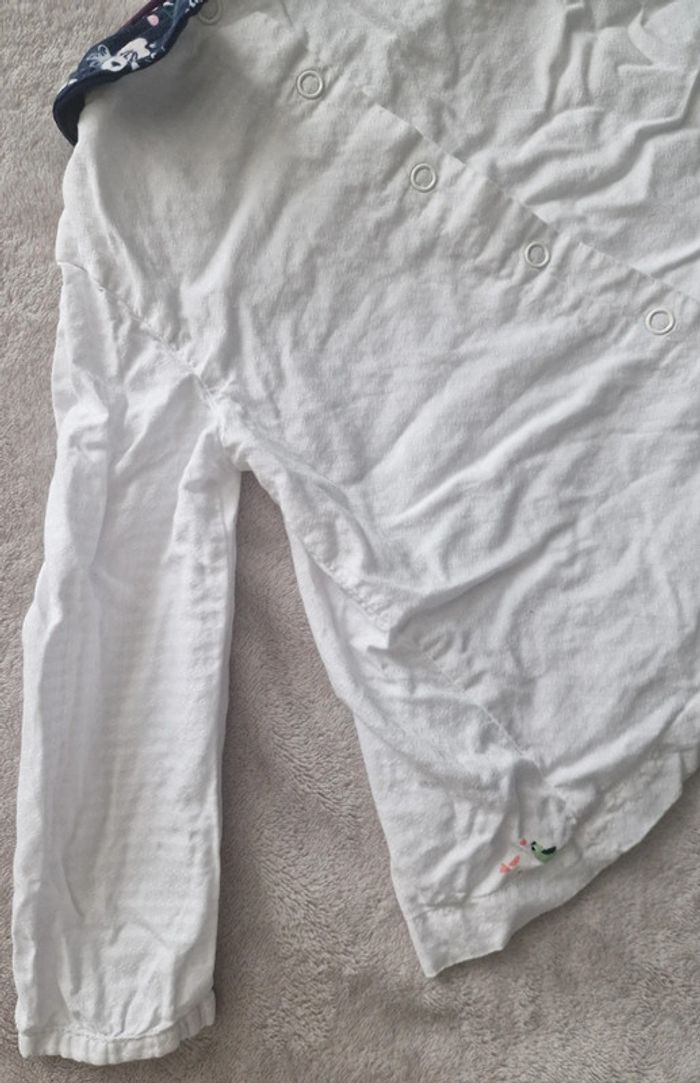 Ensemble Blouse ML légère blanche & short marine à fleurs - 18M - Sergent Major (BE avec defauts)) - photo numéro 16