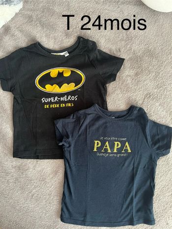 Lot de T-shirt T 24mois