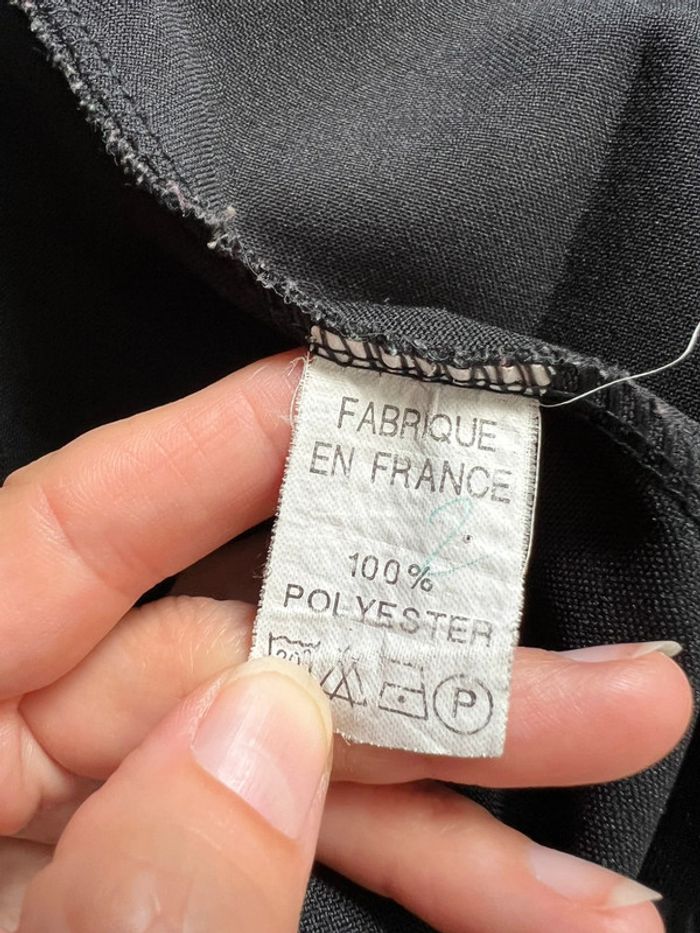 Pantalon jambes larges taille haute Post Punk Goth vintage made in France 🇫🇷 80s - Taille S - photo numéro 7