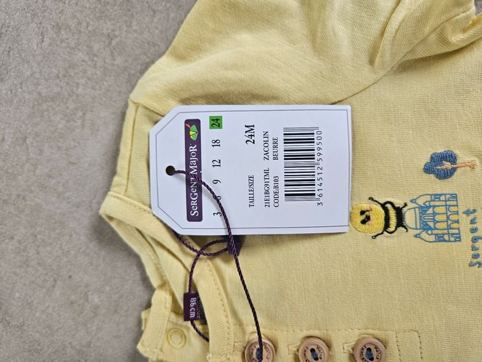 Ensemble salopette et T-shirt Sergent major 24mois - photo numéro 7