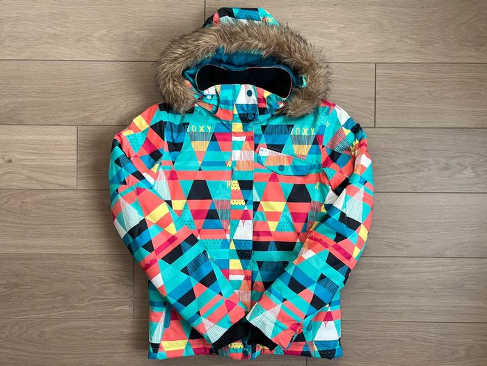 Veste de snowboard/ski DryFlight® 5K avec capuche à fausse fourrure amovible Roxy T-14 ans