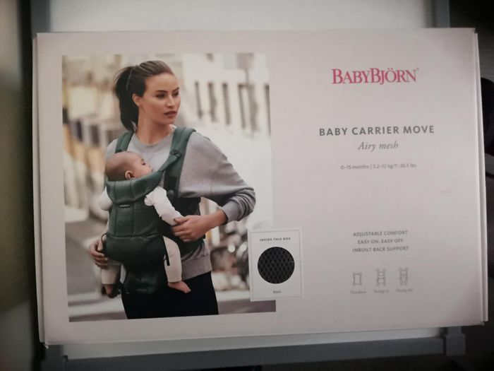 BabyBjörn Porte-bébé Move, Mesh 3D, Noir