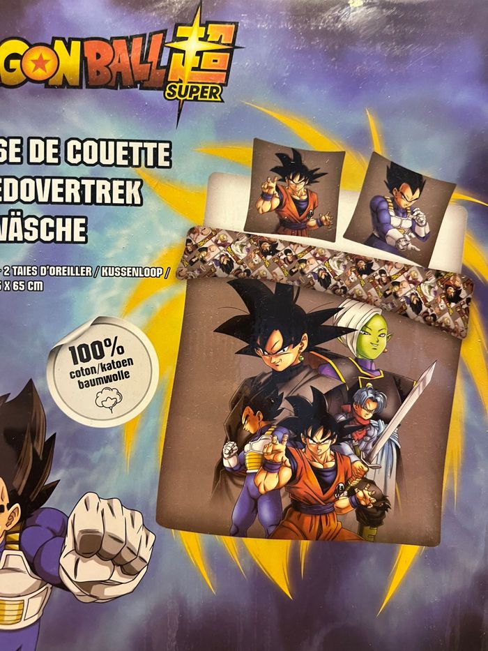 Parure de lit dragon Ball super double en coton
