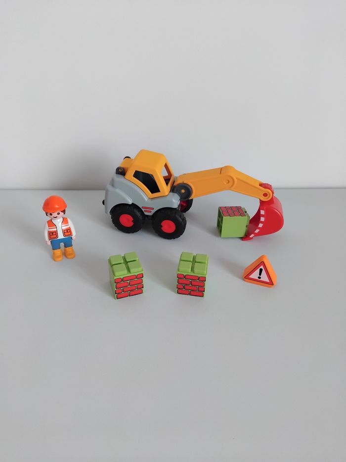 PLAYMOBIL 123 Pelleteuse de Chantier 70125 Junior 🚧 - photo numéro 3