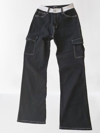 Pantalon noir femme 38 cargo