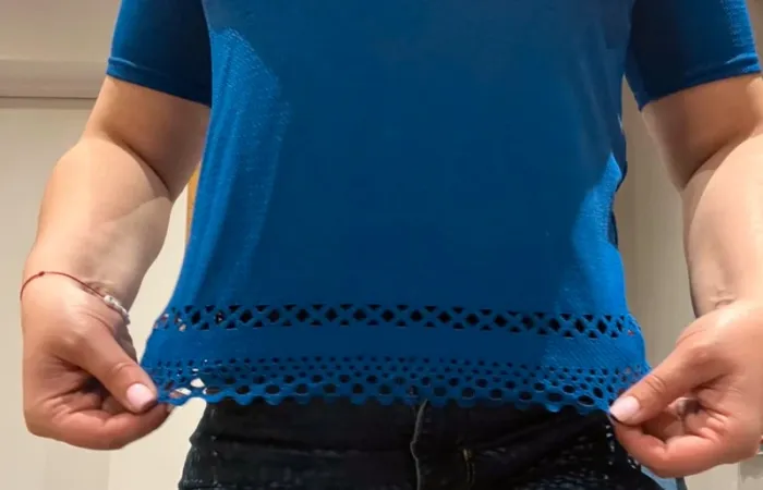 Crop top bleu - photo numéro 2