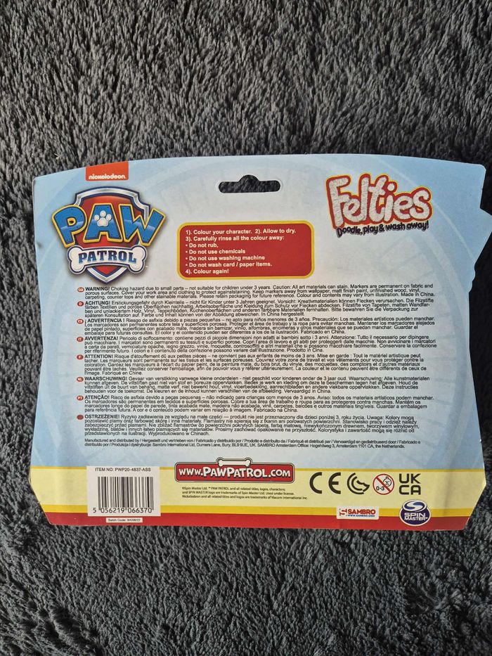 Ensemble de peinture PAW Patrol - marqueurs lavables - Ensemble de peinture ( modèles Marshall  ) - photo numéro 4