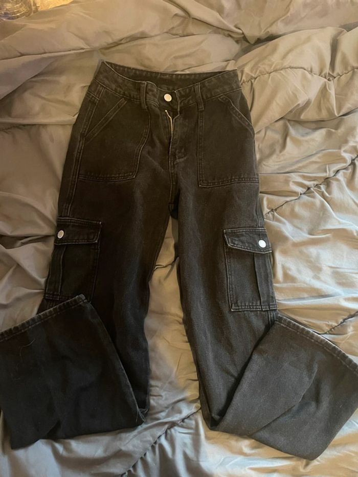 Pantalon large cargo