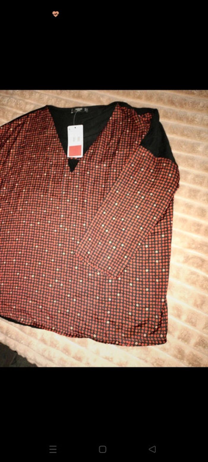 Blouse satinée