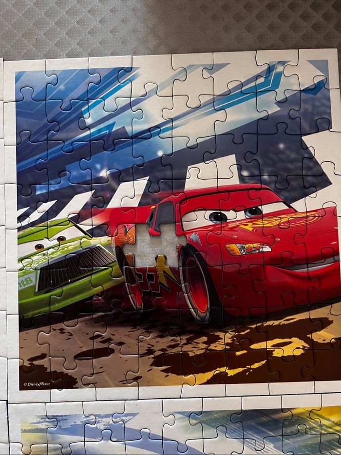 Lot de 4 puzzle cars - photo numéro 3