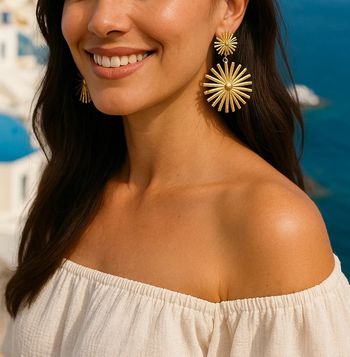 boucles d’oreilles dorées