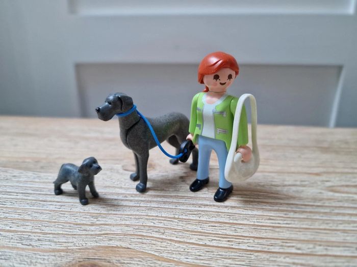 5210 Dogue allemand playmobil et son petit