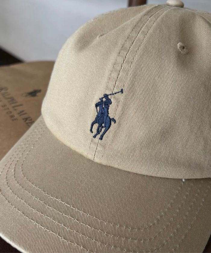 Casquette Ralph Lauren beige foncée - photo numéro 2