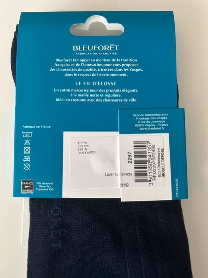 Lot de 2 Chaussettes Bleuforet NEUVES 43-46 - photo numéro 3