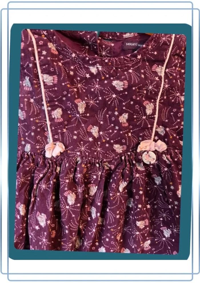 Magnifique robe doublée 12 mois Sergent major - photo numéro 2