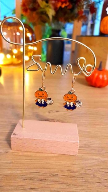 🎃 Boucles d’Oreilles Halloween Citrouilles Mignonnes 🎃