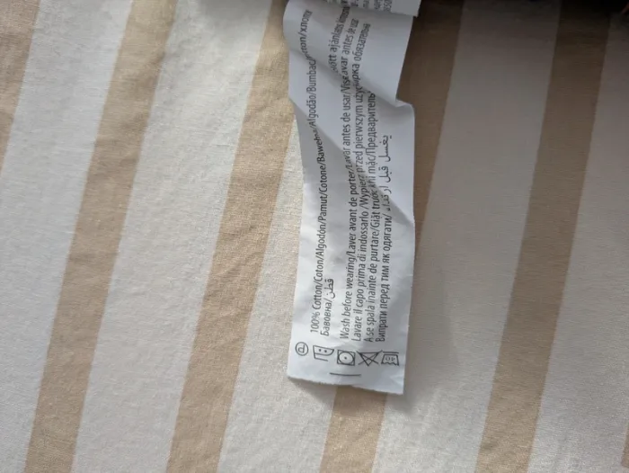 T-shirt Marinière In Extenso - 6 Mois (68 cm) - Rayé Bleu & Brique - photo numéro 4