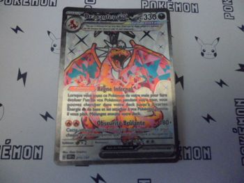 Dracaufeu EX - Flammes Obsidiennes 215/197 Carte Pokémon Fr Neuve