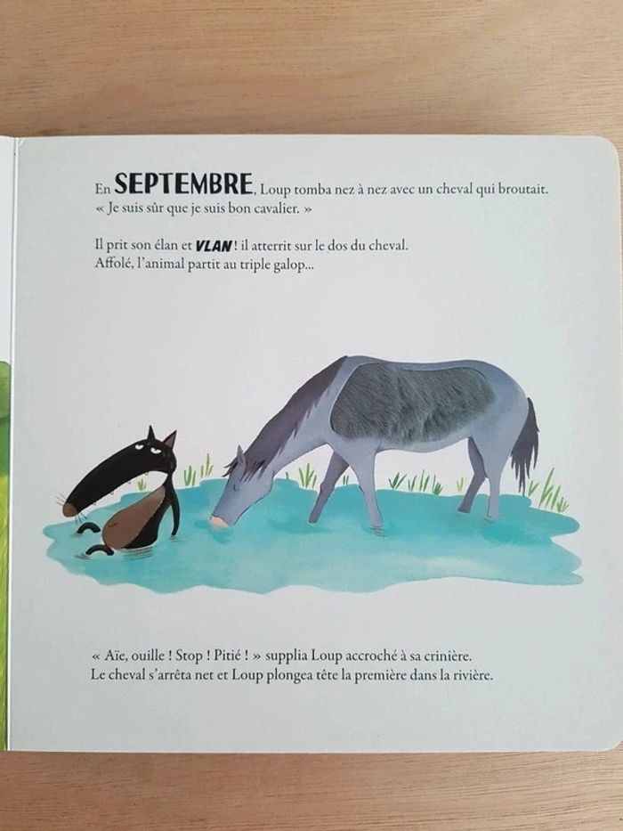 Livre à toucher le loup qui ne voulait plus marcher - photo numéro 5