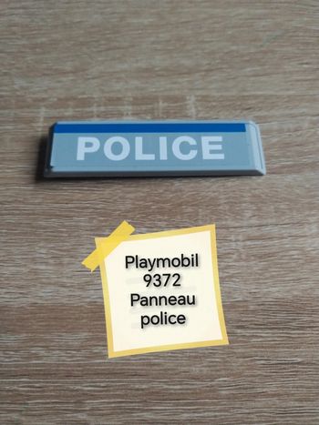 Playmobil 9372 panneau police