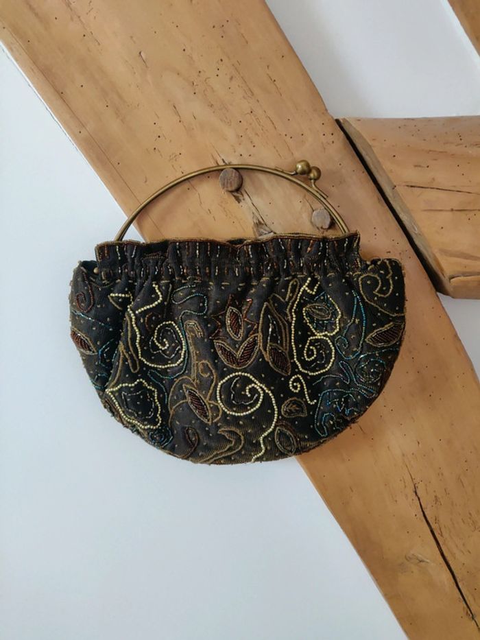 Pochette vintage y2k perles - photo numéro 2
