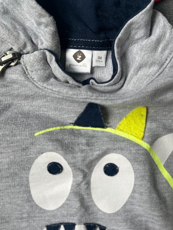 Pull léger grain de blé 3 mois - photo numéro 3