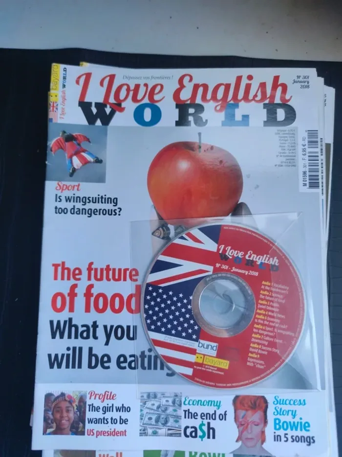 1 an d'abonnement i love english world janvier à décembre 2018 + cadeau - photo numéro 2