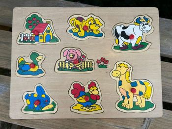 Puzzle en bois 8 pièces - Animaux