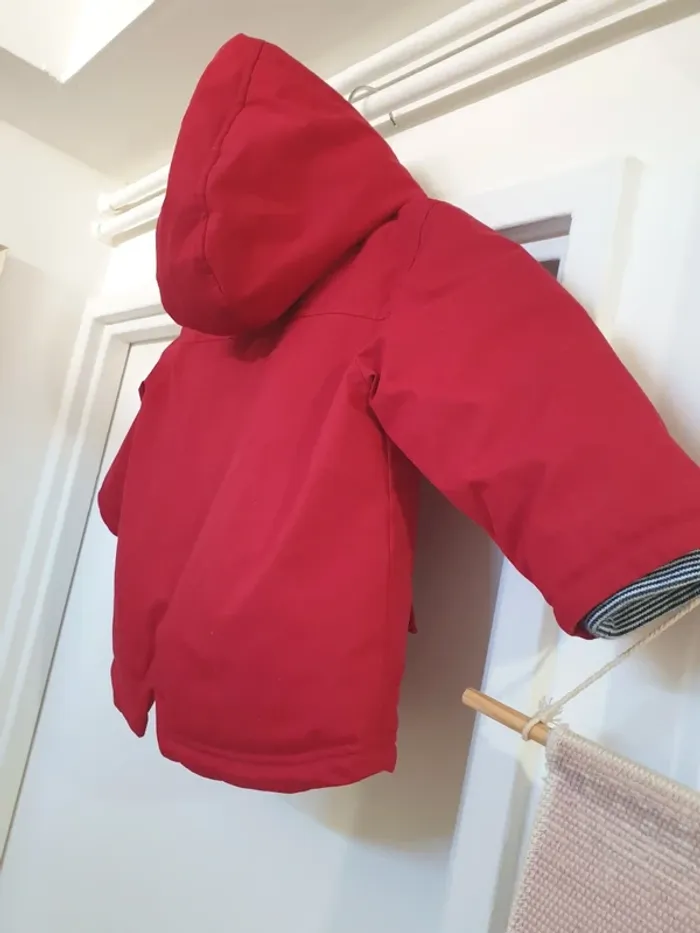 Manteau Doudoune Caban Hiver Petit Bateau Taille 18 mois - photo numéro 8