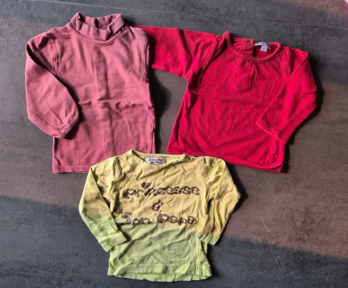 T-shirts ML, Fille 12 mois - photo numéro 3