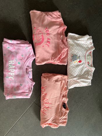 Lot de 4 pyjamas coton filles
