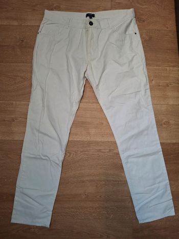 Pantalon blanc homme KIABI – Taille 48 – Regular Fit